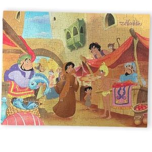 Vintage Disney's Aladdin 250 Pieces Golden Premier Puzzle  Rare & Complete 90s